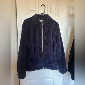 Croft&Barrow Navy Teddy Jacket